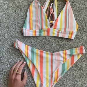 Striped bikini